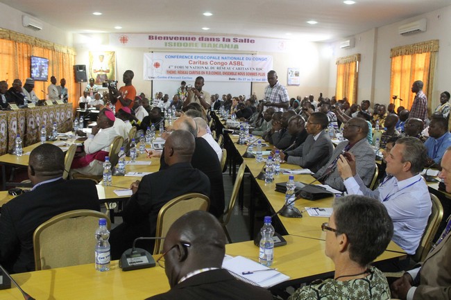 Vue des participants au 4ème Forum National de Caritas Congo Asbl