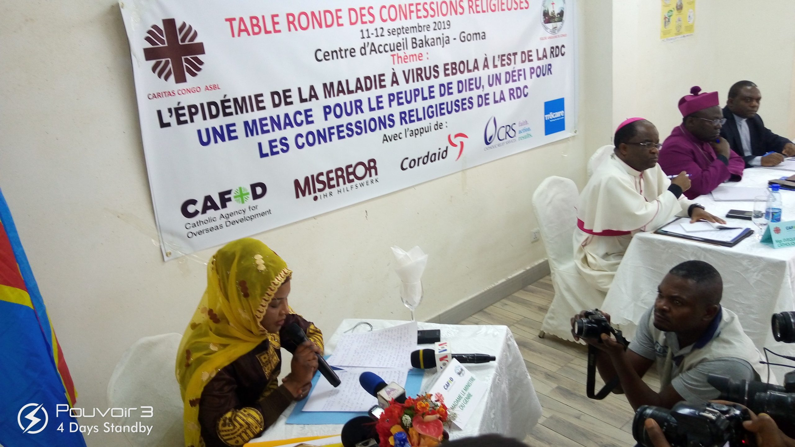La Ministre Hasan Fatuma ouvta,t la Table ronde au nom du Gouverneur du Nord-Kivu