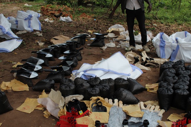 Un échantillon des ontarnts agricoles remis aux ménages bénéficiaires