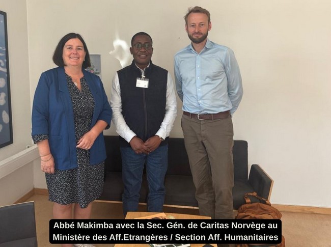 Abbé Makimba avec SG caritas Norvège